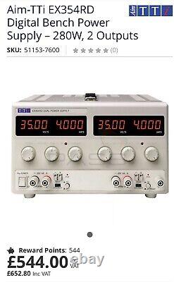 Aim TTi EX354RD EX-R Series Digital Bench Power Supply 35V 4A 2 Output 280W