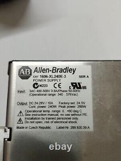 Allen Bradley 1606-xle240e-3 Output Dc24v/10a Power Supply (l42)