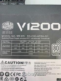 Cooler Master 1200W RS-C00-AFBA-G V1200 Platinum Power Supply Unit Desktop PSU