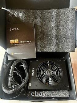 EVGA 1000 GQ 1000W 80Plus Gold Power Supply Excellent Condition Ref 053