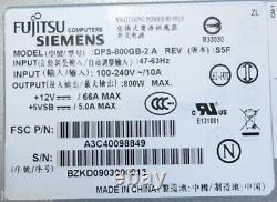 FUJITSU DPS-800GB-2 A POWER SUPPLY 800W 240V 10A 47-63Hz TX200 S5 A3C40098849