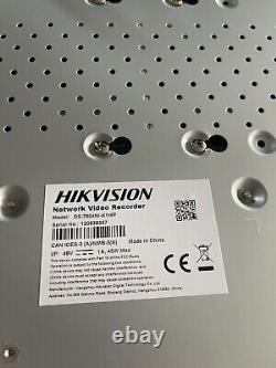 HIKVISION 4-ch NVR DS-7604NI-K1/4p Power Supply 1tb Hard Disc And 2x Ip Domes