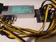 HP 1400w Platinum Mining Power Supply Kit Psu, Breakout Board & Pcie Cables