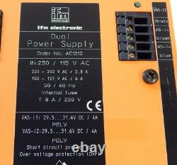 Ifm AC1212 AC 1212 Dual Power Supply -used