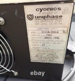 Laser power supply 2111B-20SLE Argon ion Cyonics Uniphase