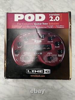 Line 6 Pod 2.0 Guitar Multi-Effects & Amp modelling With Power Supply