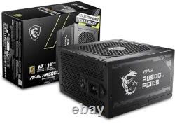 MSI MAG A850GL PCIE5 Power Supply Unit, 850W, 80 Plus Gold, Fully Modular, ATX 7