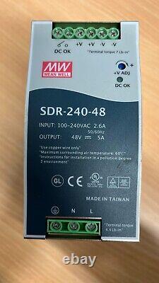 Mean Well SDR-240-48 Switch Mode DIN Rail Power Supply