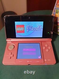 Nintendo 3DS Console Pink + power supply + 2GB + LEGO Friends Game CTR-001 EUR