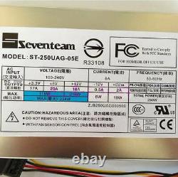 ONE used Seventeam ST-250UAG-05E 250W for Server 1U Power Supply