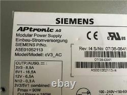 Siemens Modular Power Supply A5E01052113 CV3 AC Simatic PC 627 677 Fully USED