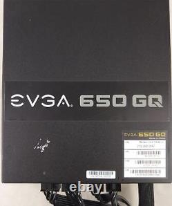 Used EVGA 650 GQ 210-GQ-0650-V1 80+ GOLD 650W Modular EVGA ECO Mode Power Supply