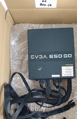 Used EVGA 650 GQ 210-GQ-0650-V1 80+ GOLD 650W Modular EVGA ECO Mode Power Supply