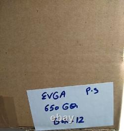 Used EVGA 650 GQ 210-GQ-0650-V1 80+ GOLD 650W Modular EVGA ECO Mode Power Supply