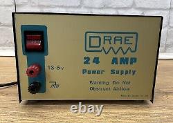 Vintage DRAE 24 Amp 24a Linear Power Supply For CB Radio Comms Equipment