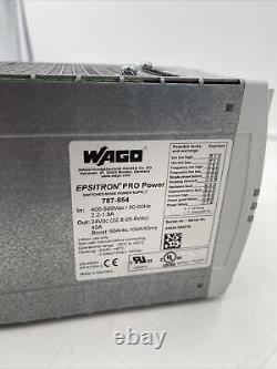 WAGO 787-854 WAGO Epsitron Pro Power SWITCHED MODE POWER SUPPLY 40A Used